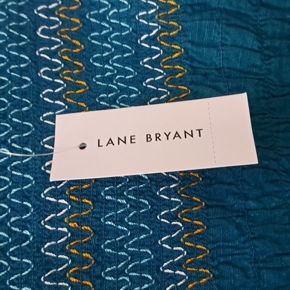 NWT LANE BRYANT SMOCKED CAMI TOP - Picture 3 of 6